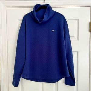Vineyard Vines Dreamcloth Quilted Funnel Neck Pullover